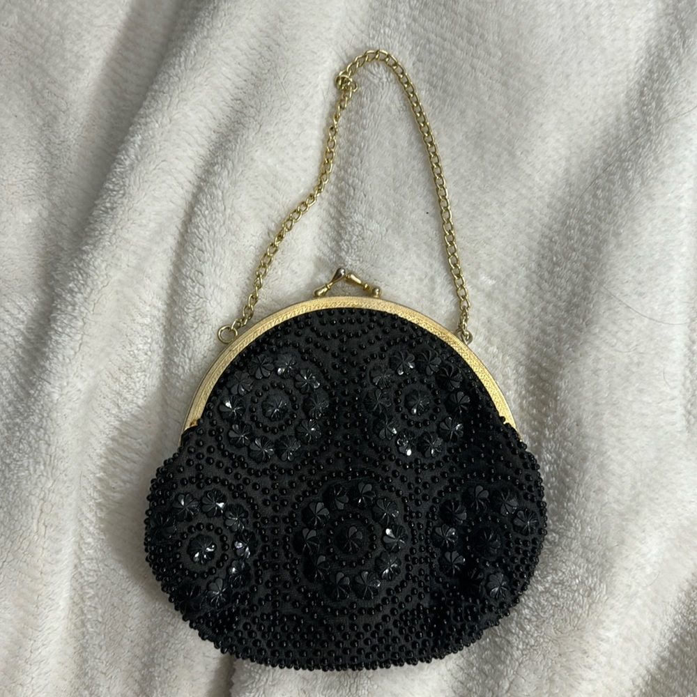 Vintage Hand Beaded Clutch
